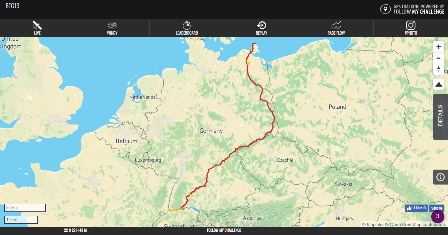 Live Bikepacking Trans Germany 2019 Gps Tracking Powered By
